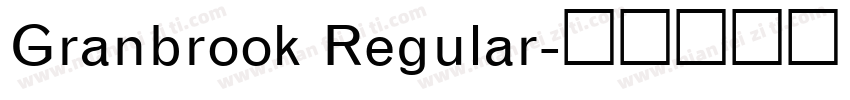 Granbrook Regular字体转换